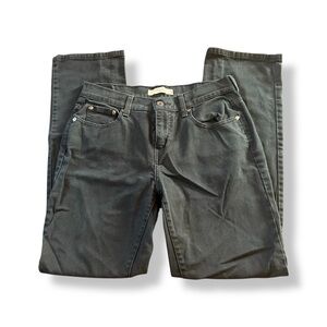 [Levi's] Black 505 Straight Leg Jeans